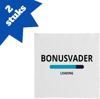 Akyol - bonusvader loading brillendoekjes - Papa - ochtendkoffie laden - vader cadeautjes - vaderdag - verjaardagscadeau - verjaardag - cadeau - geschenk - kado - gift - vader artikelen - 17,8 bij 17,8 cm - 2 stuks