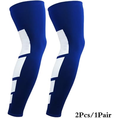 1 Paar Compressie Lange Sokken Mannen Vrouwen Knie Fitness Training Kniebeschermer Antislip Ondersteuning Dij Lange Sokken Been Dij Mouwen XL -weight 75-100kg