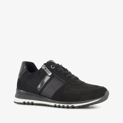 Nova dames sneakers met lak zwart - Maat 36 - Uitneembare zool