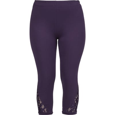 R.E.D. by EMP Legging - Legging met kanten details - S tot XXL - voor Vrouwen - lila