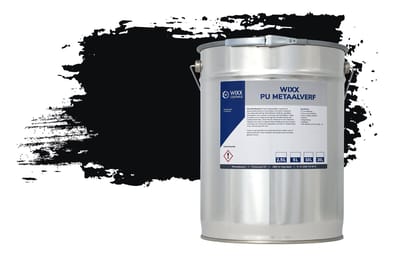 Wixx PU Metaalverf - 2.5L - RAL 9005 | Gitzwart