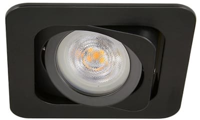LED inbouwspot Quin -Vierkant Zwart -Koel Wit -Dimbaar -4.9W -Philips LED
