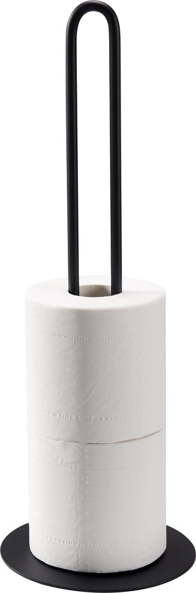 ACAZA Reserverolhouder - WC Rolhouder - Toiletrolhouder - Zwart
