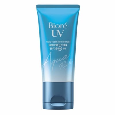 Bioré Weightless Moisturiser UV Aqua Rich SPF30 - 2 x 50 ml - Voordeelverpakking