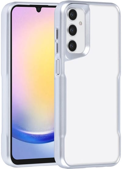 TUNIQ telefoonhoesje voor Samsung Galaxy A25 - Siliconen backcover - Zilver