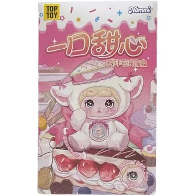 Authentieke Nuomi'Er Zoete Hapjes Serie Pluche Blind Box - Schattige Meisjes Bedeltje Poppetje Mysterie Verassing Cadeau Ornament white