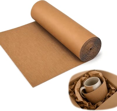 Golfkartonnen rol 196 x 12 inch - Ideaal voor verpakking, verzending en ambachtelijke projecten, beschermende vellen voor opslag en doe-het-zelfgebruik