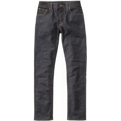 Nudie Jeans Grim Tim Dry Open Navy Maat: W28L32 | Straight Jeans Outlet | Heren | Grijs