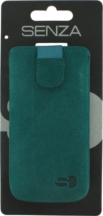 Senza Slide Leren Insteekhoes - Coral Green