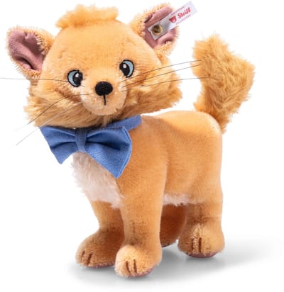 Steiff Aristocat Toulouse staande mohair knuffel 18 cm filmfiguur.