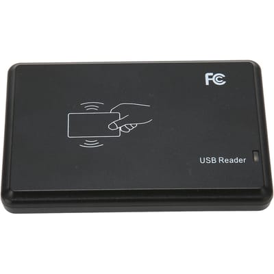 Lecteur de carte RFID 902 à 928 MHz 50 cm Sans contact Portable Polyvalent Graveur de carte UHF USB pour Entrepôt Bibliothèque gray