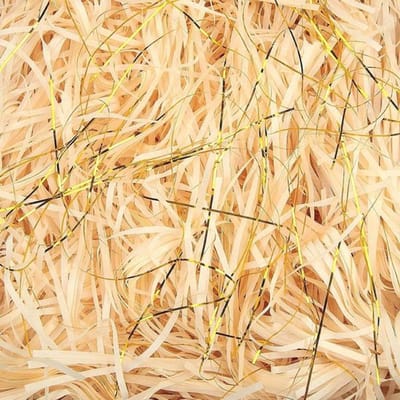 Versnipperd papier - Verpakkingsvuller mand - Cadeau versieren - Zachte textuur - 270 gram - Champagne goud