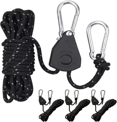 Reflecterende Haring Touwen Set van 4 met Touwspanners voor Tent en Luifel