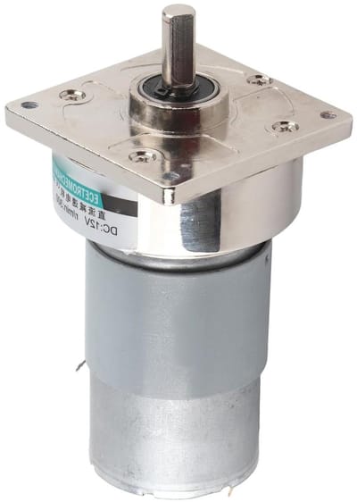 Geluidsarme DC-motor - Metaal Tandwiel - Automatische Systemen - Zuiver Koperdraad - 12.98 x 5.99 cm - Zilver