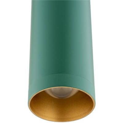 Argon LED hanglamp Rulo, groen, Ø 3,2 cm, staal, 3000 K