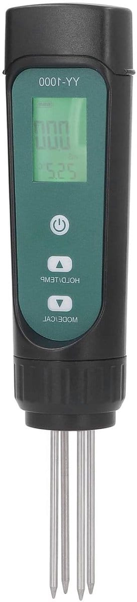 Digitale Bodemtester - EC-meter Vochtigheid - Plantenverzorging Optimaliseren - 3-in-1 Functie - 3-inch Display - Zwart
