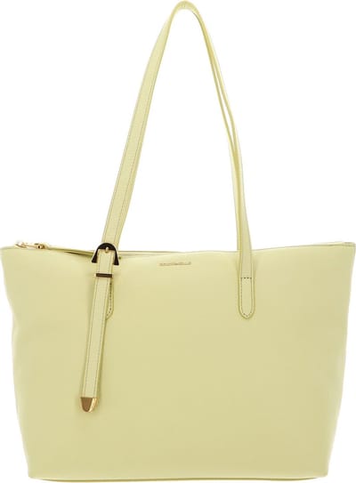 COCCINELLE Leren Schoudertas Coccinelle Gleen Handbag Lime Wash Lichtgeel