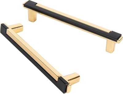 Moderne zwarte keukenkast handgrepen 96mm - 6 stuks, stijlvolle handgrepen voor kasten en deuren, perfect voor slaapkamer en woonkamer