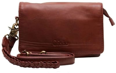 Chabo Bags Overslag Schoudertasje Borneo Style Warm Red