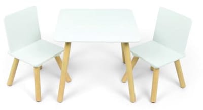 Houten tafel- en stoelen set voor kinderen - Ideaal voor speel- en knutselplezier - Neutraal design