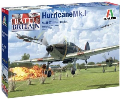 Italeri Modelbouwpakket Vliegtuigen - 2802 Hurricane Mk.I Plastic - 1:48 - Modelbouw
