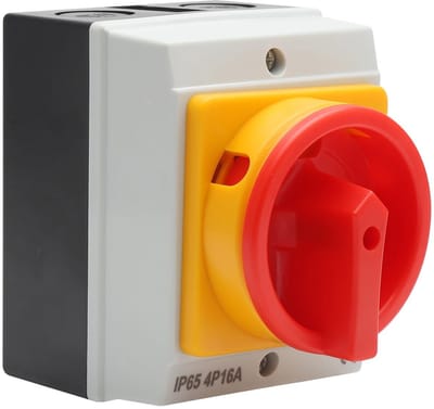 Dailygoody - Rotary Switch - 4-Pool - Waterdicht en Vochtbestendig - Motorbescherming - 440V - Elektrische apparaten - Betrouwbaarheid