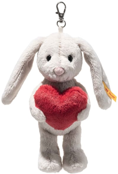 Steiff | Pendant Hoppie Rabbit Love 15cm Light Grey