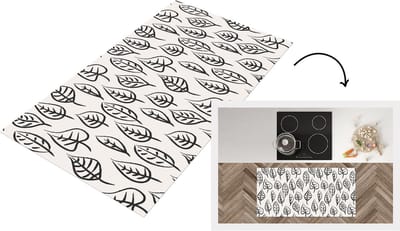 Keukenloper - Loper keuken - Patronen - Bladeren - Design - 120x60 cm - Keukenloper vinyl