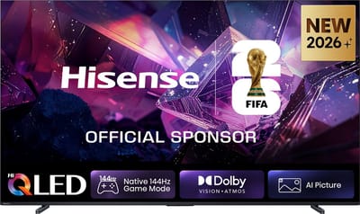 Hisense 100E7S PRO SmartTV - 100 inch - 4K Hi-QLED - 2026 - Native 144Hz Game Mode - Hi-QLED Colour - Built-in Subwoofer - AI Picture - AI Smooth Motion - AMD FreeSync Premium - Dolby Vision Atmos