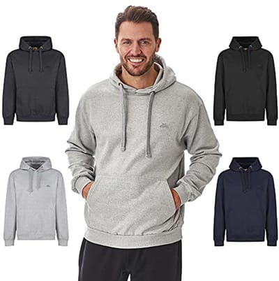 Zachte fleece trui met capuchon voor heren