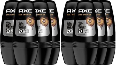 Axe Deo Roller - Dark Temptation Dry - 8 x 50 ml