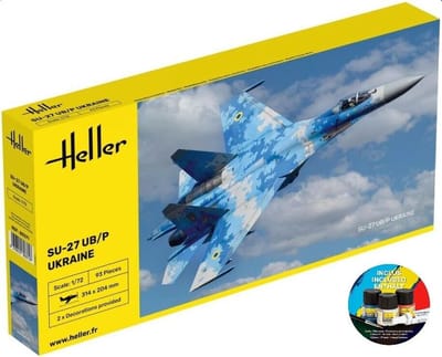 Heller Modelbouwpakket Militaire voertuigen - 56371 Sukhoi SU-27 UB/P Ukraine - Starter Kit Plastic - 1:72 - Modelbouw