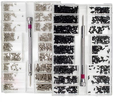 Schroeven Set - Reparatie Schroeven - Kleine Reparatie - 18 Maten - 2 Dozen - Zilver