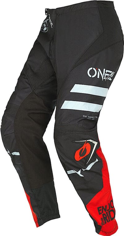O'NEAL Element Squadron V.22 Zwart Grijs Rood Motorcross Broek - Broek