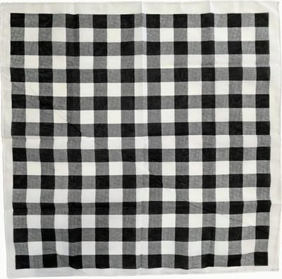 Fako Fashion - Bandana Blok - Blokken Zakdoek - Boeren Zakdoek - Geblokt - Wit