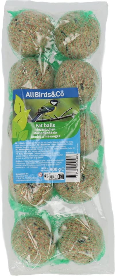 Allbirds&Co Mezenbollen - Tuinvogelvoer - 90 g 10 stuks