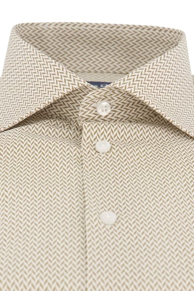Ledub business overhemd beige