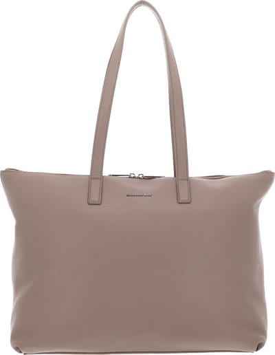 MANDARINA DUCK Leren met laptopvak Mellow Leather Shopper Warm Taupe
