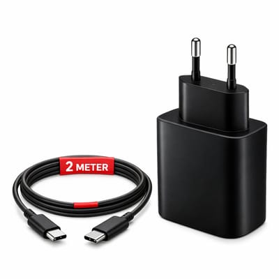 USB-C Snellader 45W Set met 2m Kabel – Power Delivery Oplader – USB-C Adapter voor Smartphone, Tablet en Laptop