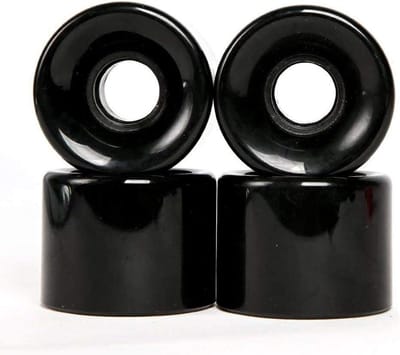 Set van 4 Longboard Wielen 60mm 78A Polyurethaan Inclusief Lagers en Spacers