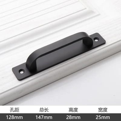 1 poignée de porte/fenêtre pour balcon, porte coulissante en bois, aluminium doré, porte d'entrepôt, poignée de cuisine noire