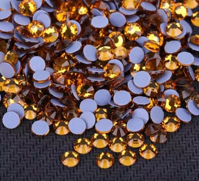 BamBella® - SS30 - Oranje - Hotfix strass Steentjes - 288 stuks - strass stenen glitters nail art kleding versieren