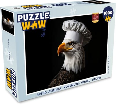 Puzzel Arend -Amerika - Koksmuts - Vogel - Stoer - Legpuzzel - Puzzel 1000 stukjes volwassenen