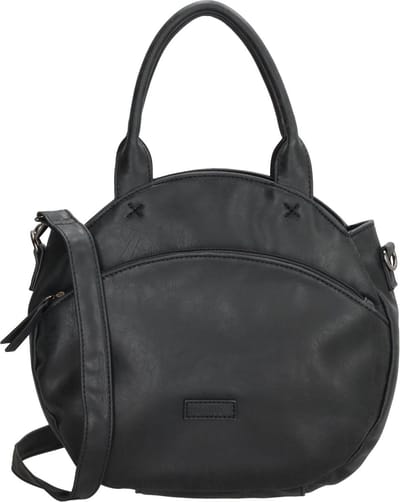 Beagles Blanes Crossbody Hand & Schoudertas Trendy Rond Model - Zwart
