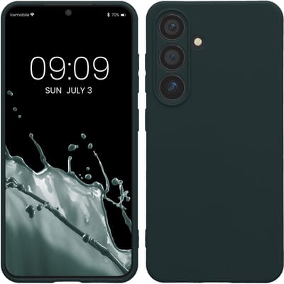 kwmobile telefoonhoesje geschikt voor Samsung Galaxy S24 - Hoesje voor smartphone - Precisie camera uitsnede - In leisteen