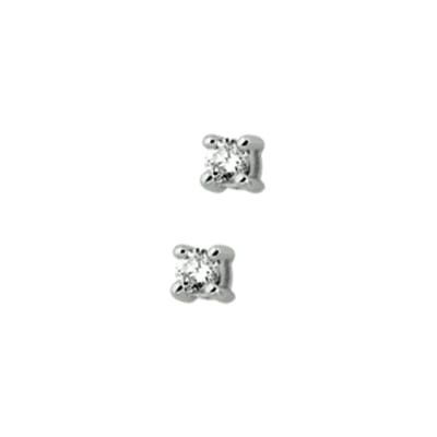 The Jewelry Collection Oorknoppen Diamant 0.10 Ct. - Witgoud (14 Krt.)