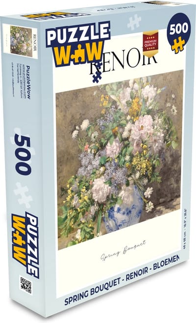 Puzzel Spring bouquet - Renoir - Bloemen - Legpuzzel - Puzzel 500 stukjes