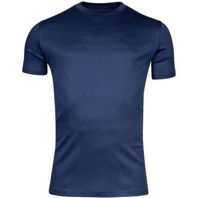 Thomas Maine T-Shirt Uni Liquid Touch Crew Neck Diep Blauw / male