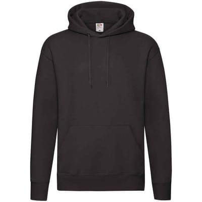 Fruit of the Loom Heren Premium Hoodie (Zwart)