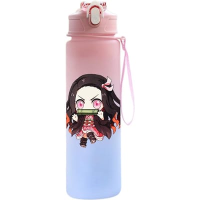 Anime Demon Slayer 750ML Waterfles Anime Cartoon Grote Capaciteit Drinkbeker Draagbare Buitensport Waterbeker Kinderen Cadeau